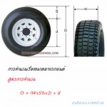 การคำนวนขนาดยางรถยนต์