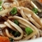 Hot soba with ginger soup