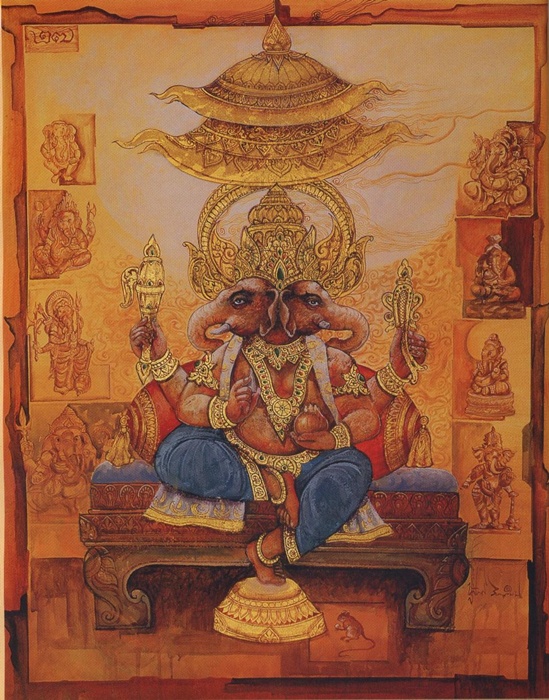 พระพิฆเนศปางที่ 27 พระทวิมุข คณปติ Dwimukha Ganapati