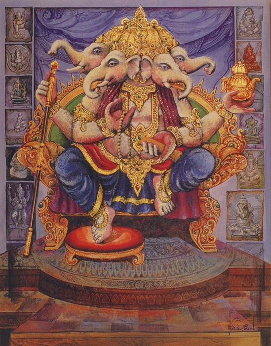 พระพิฆเนศปางที่ 6 พระทวิชา คณปติ Dwija Ganapati