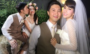 สา มาริสา ควงสามีนักบิน ฉลองแต่งงาน