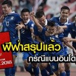 ฟีฟ่าแบนทีมชาติอินโดนีเซียออกจากบอลโลก สายอื่นตัดคะแนนนัดเจอทีมบ๊วยออก